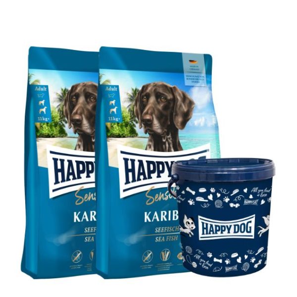 خرید ، قیمت و مشخصات غذا خشک سگ هپی داگ سنسیبل کاریبیک | Happy Dog Sensible Karibik