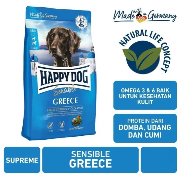 قیمت و مشخصات غذای خشک سگ هپی داگ سنسیبل ادالت گریس