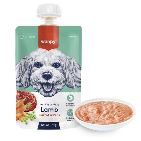 خرید ، قیمت و مشخصات پودینک ونپی با طعم گوشت بره | wenpy dog pudding lamb