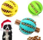 خرید و مشخصات توپ تشویقی شیار دار | dog ball treat holder