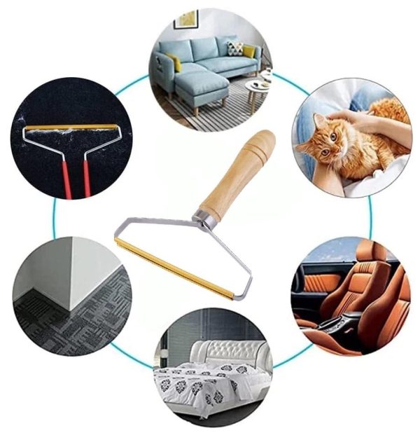 خرید ، قیمت و مشخصات پرزگیر دو طرفه دسته چوبی | lint collector