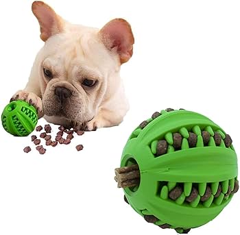 خرید و مشخصات توپ تشویقی شیار دار | dog ball treat holder