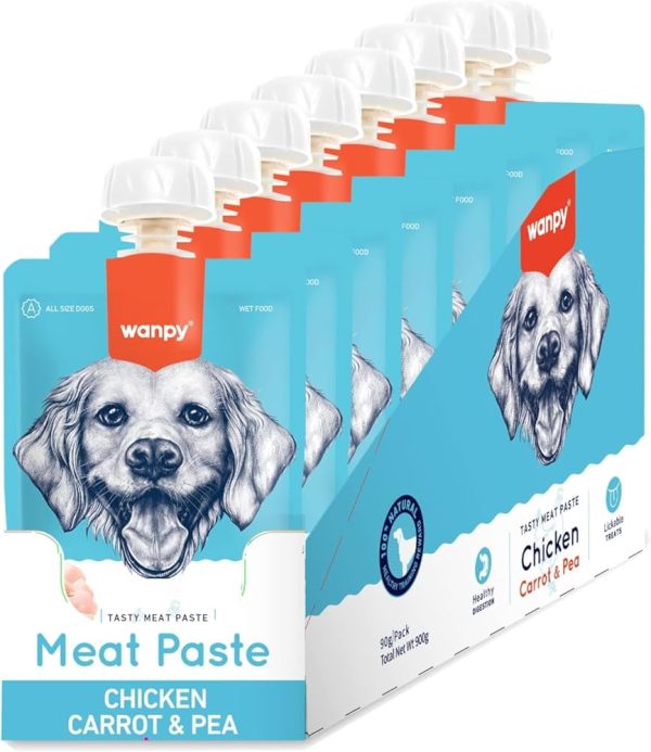 خرید ، قیمت و مشخصات پودینگ ونپی با طعم مرغ | Wanpy Chicken Flavor Pudding for Dogs