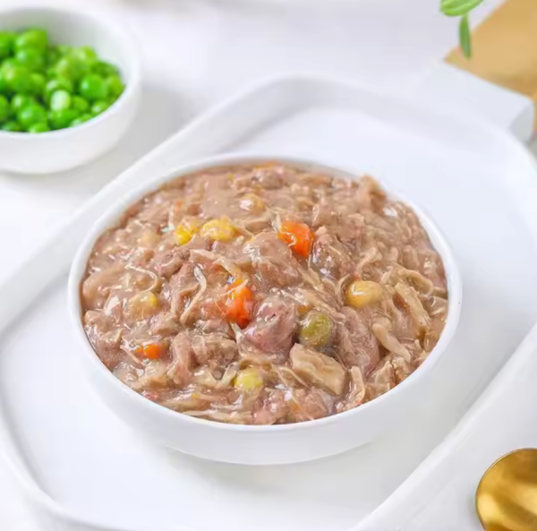 خرید و مشخصات پوچ سگ برند ونپی با طعم مرغ و سبزیجات | Wanpy Chicken & Vegetables