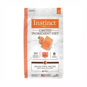 خرید ، مشخصات و قیمت غذا خشک سگ اینستینکت | DIET INGRIDIENT LIMITED با طعم سالمون