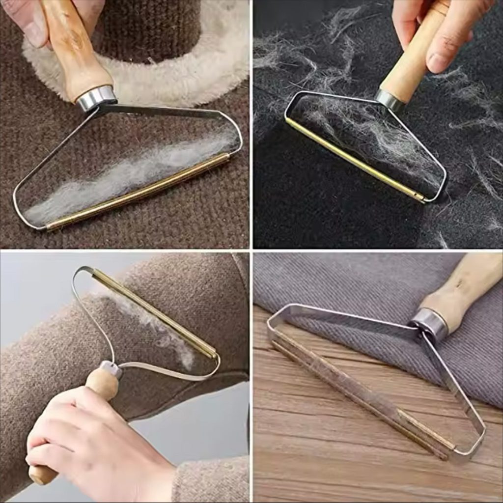 خرید ، قیمت و مشخصات پرزگیر دو طرفه دسته چوبی | lint collector