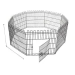 خرید و مشخصات پارک سگ با ارتفاع 90 سانت | foldable dog cage