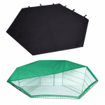 خرید و مشخصات پارک سگ سقف برزنتی 6 تکه | foldable dog cage