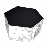 خرید و مشخصات پارک سگ سقف برزنتی 6 تکه | foldable dog cage