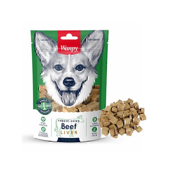 قیمت و خرید تشویقی سگ ونپی فریز دراید جگر مرغ | Wanpy Dog Treat With chicken liver