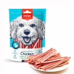 خرید قیمت و مشخصات تشویقی سگ طعم مرغ و ماهی کاد ونپی | Wanpy Chicken Jerky & Codfish Sandwiches