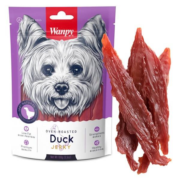 خرید و مشخصات تشویقی سگ ونپی جرکی اردک | Wanpy Duck Jerky
