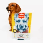 خرید و مشخصات تشویقی سگ ونپی گوشت گاو تکه ای Wanpy Beef Marbled Bites