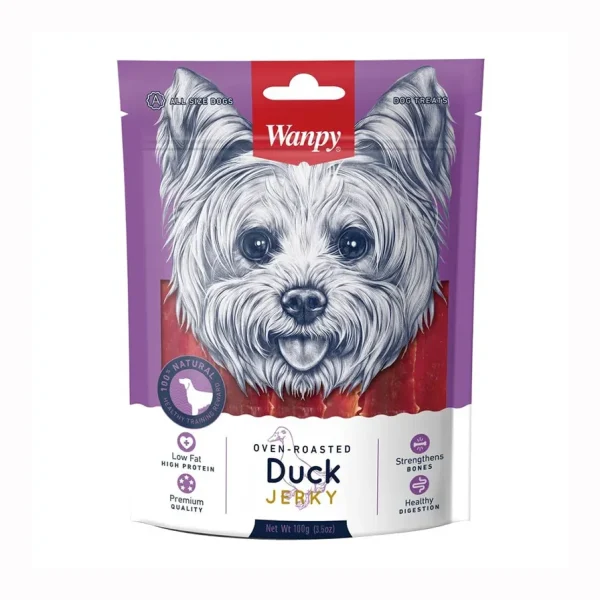 خرید و مشخصات تشویقی سگ ونپی جرکی اردک | Wanpy Duck Jerky