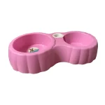 خرید و مشخصات ظرف آب و غذا دو قولو بطری خور سگ و گربه | Pet dish