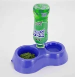 خرید و مشخصات ظرف آب و غذا دو قولو بطری خور سگ و گربه | Pet dish