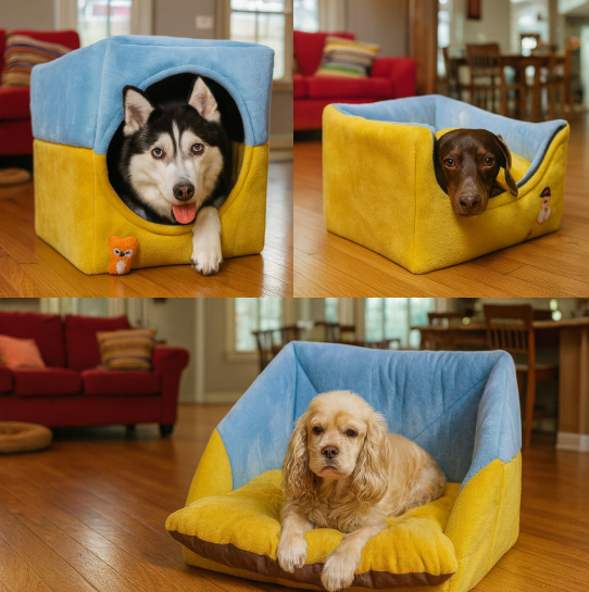 خرید ، قیمت و مشخصات جا خواب سه کاره سگ | Three-function dog bed