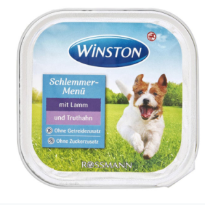خرید ، قیمت و مشخصات ووم وینستون سگ بره و بوقلمون پت شاپ لنداف هانا | Winston gourmet menu with veal and poultry