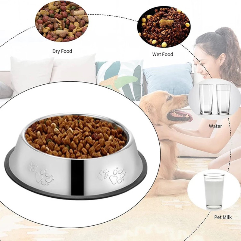 خرید و مشخصات ظرف غذا استیل سگ | Dog Steel dish