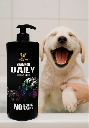 خرید ، قیمت و مشخصات شامپو سگ و گربه تیتان | Titan Dog & Cat Shampoo پت شاپ لنداف هانا