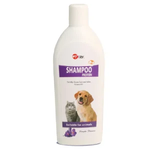 خرید ، قیمت و مشخصات شامپو سگ و گربه یورک گل بنفشه پت شاپ لنداف هانا