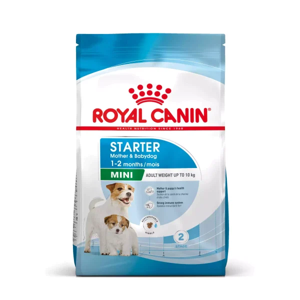 خرید و مشخصات غذا خشک مادر و فرزند رویال کنین از پت شاپ لنداف هانا | Mini Starter Mother & Babydog