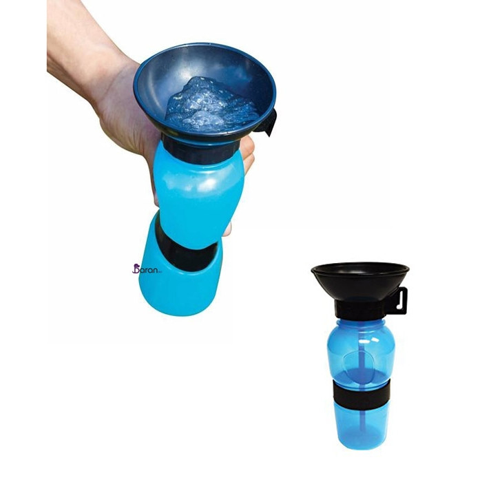 خرید و مشخصات قمقمه پرتابل فشاری مخصوص سگ‌ پت شاپ لنداف هانا | Springer Travel Dog Bottle