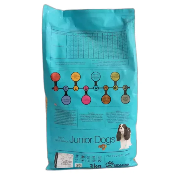 خرید ، قیمت و مشخصات غذا خشک سگ وودو مدل اسمال جونیور از پت شاپ لنداف هانا | Small Junior Voodoo