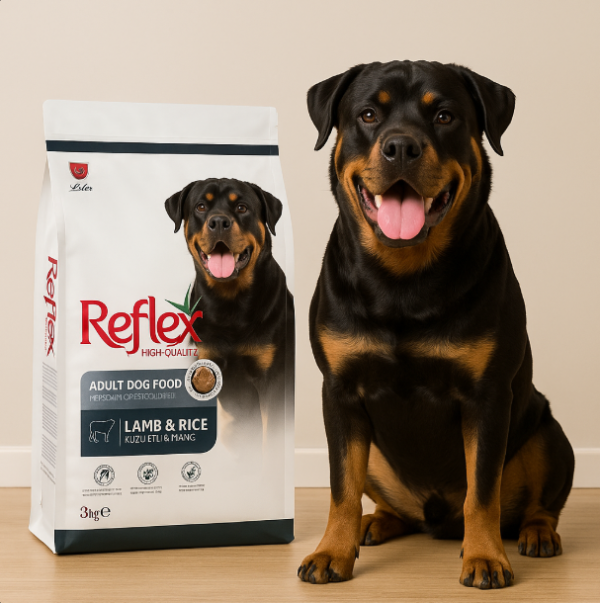 خرید ، قیمت و مشخصات غذا رفلکس خشک مولتی کالر روتوایلر از پت شاپ لنداف هانا | Reflex Lamb & Rice & Vegetable