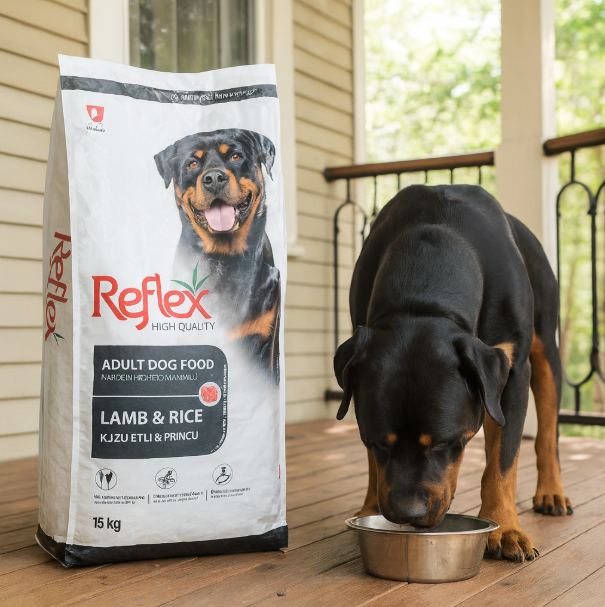 خرید ، قیمت و مشخصات غذا رفلکس خشک مولتی کالر روتوایلر از پت شاپ لنداف هانا | Reflex Lamb & Rice & Vegetable