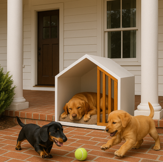 خرید ، قیمت و سفارش کلبه ی سگ آنجلیکا از پت شاپ لنداف هانا | Dog House