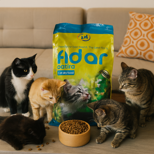خرید ، قیمت و مشخصات غذا خشک گربه فیدار پاتیرا از پت شاپ لنداف هانا | Fidar Adult Food for Cat