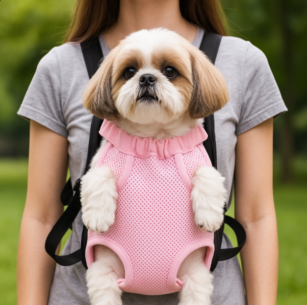 خرید ، قیمت و مشخصات آغوشی سگ و گربه از پت شاپ لنداف هانا | Pet Sling Carrier