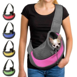 خرید ، قیمت و مشخصات آغوشی سگ و گربه از پت شاپ لنداف هانا | Pet Sling Carrier