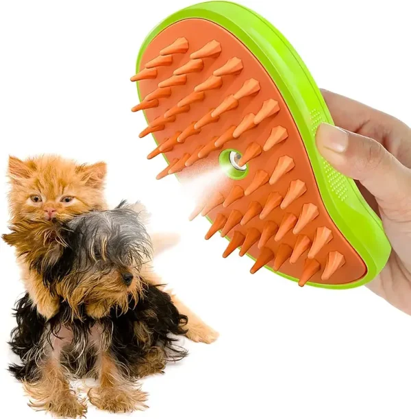 خرید ، قیمت و مشخصات برس بخاردار برقی حیوانات از پت شاپ لنداف هانا | Pet Steam Brush