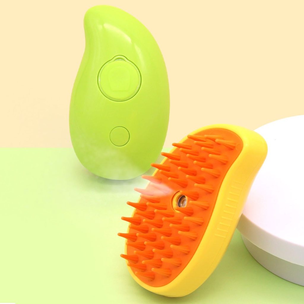 خرید ، قیمت و مشخصات برس بخاردار برقی حیوانات از پت شاپ لنداف هانا | Pet Steam Brush