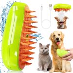خرید ، قیمت و مشخصات برس بخاردار برقی حیوانات از پت شاپ لنداف هانا | Pet Steam Brush