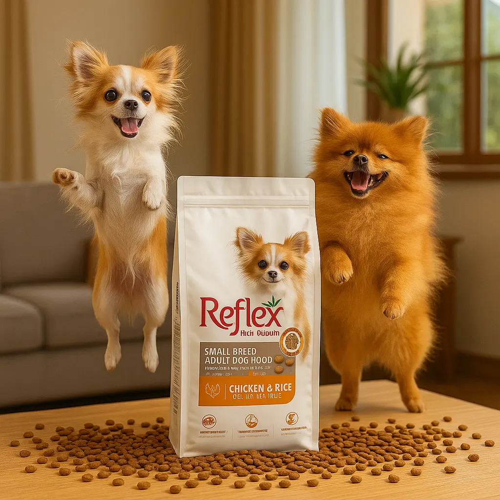 خرید ، قیمت و مشخصات غذا سگ رفلکس اسمال برید از پت شاپ لنداف هانا | Reflex High Quality Small Breed Adult Dog Food