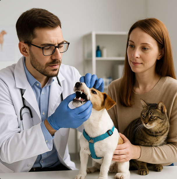 اهمیت بهداشت دهان و دندان حیوانات خانگی از پت شاپ لنداف هانا