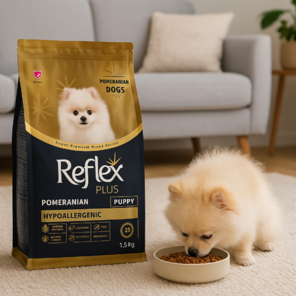 خرید ، قیمت و مشخصات غذا خشک رفلکس پبلاس|Reflex Plus Pomeranian Puppy Hypoallergenic