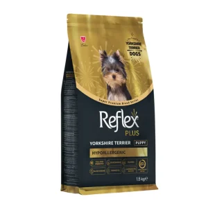 خرید ، قیمت و مشخصات غذای خشک سگ یورکشایر رفلکس پلاس از پت شاپ لنداف هانا | Reflex Plus Yorkshire Terrier Puppy Hypoallergenic Dry Dog Food