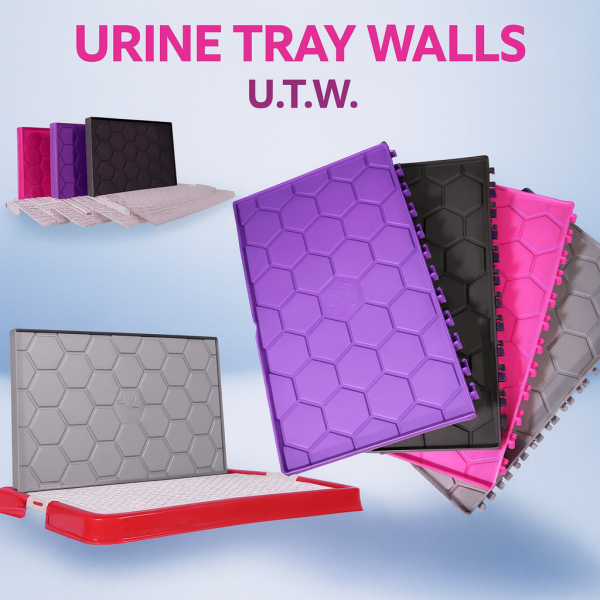 خرید ، قیمت و مشخصا دیواره ی سینی ادرار از پت شاپ لنداف هانا | Indoor Dog Toilet with Backboard