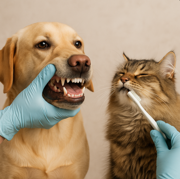 اهمیت بهداشت دهان و دندان حیوانات خانگی از پت شاپ لنداف هانا
