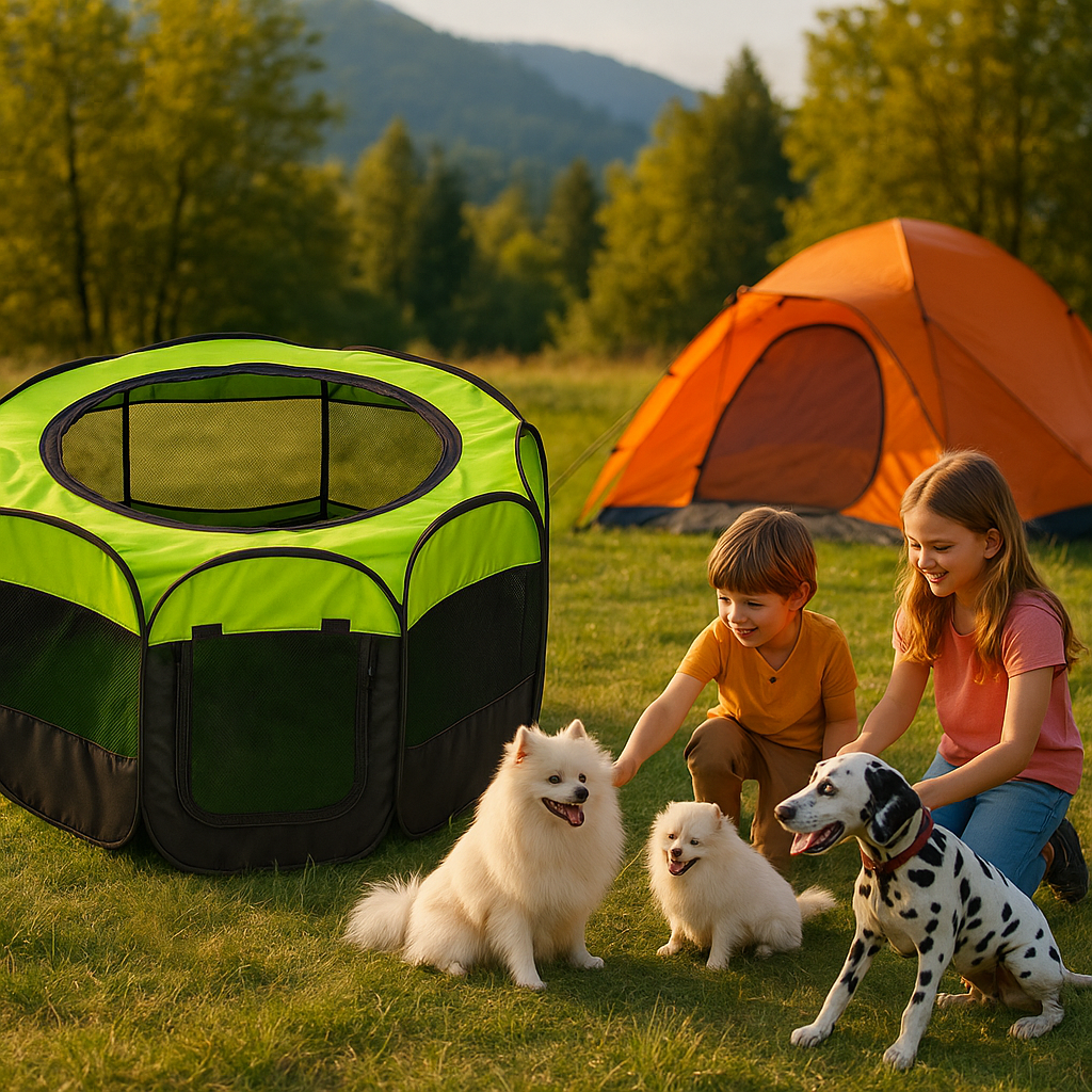خرید ، قیمت و مشخصات پارک برزنتی پلاس سایز L , M | foldable dog cage