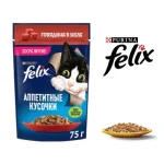 خرید ، قیمت و مشخصات پوچ گربه فلیکس گاو از پت شاپ لنداف هانا | Felix Turkey In Beef