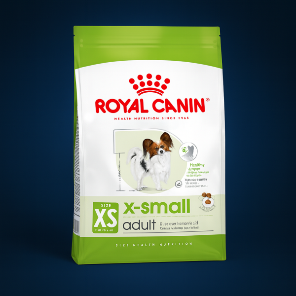 خرید ، قیمت و مشخصات غذا خشک ایکس اسمال ادالت رویال کنین از پت شاپ لنداف هانا | Royal Canin X-Small Adult