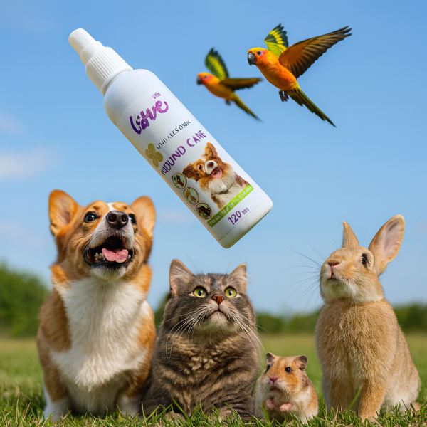 خرید ، قیمت و مشخصات اسپری ترمیم زخم حیوانات از پت شاپ لنداف هانا | Pet Wound Care Spray