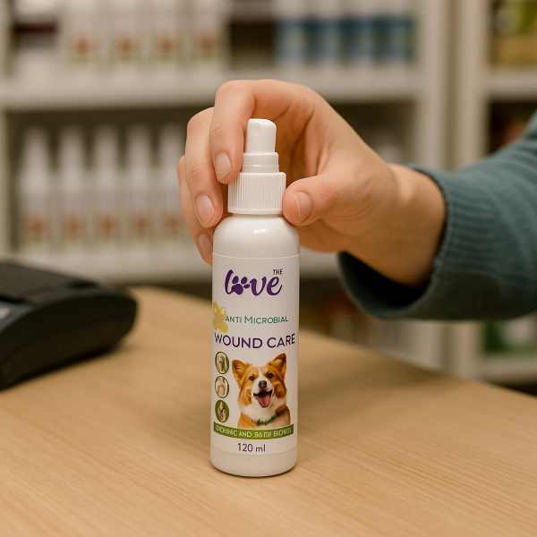 خرید ، قیمت و مشخصات اسپری ترمیم زخم حیوانات از پت شاپ لنداف هانا | Pet Wound Care Spray