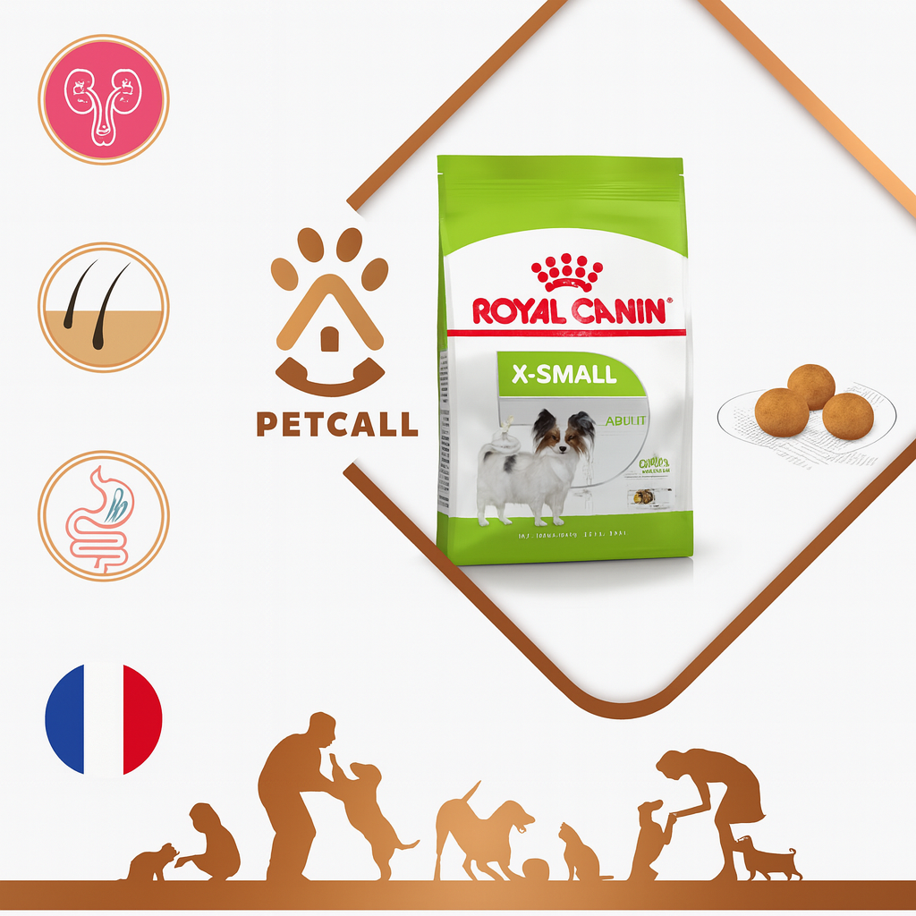 خرید ، قیمت و مشخصات غذا خشک ایکس اسمال ادالت رویال کنین از پت شاپ لنداف هانا | Royal Canin X-Small Adult