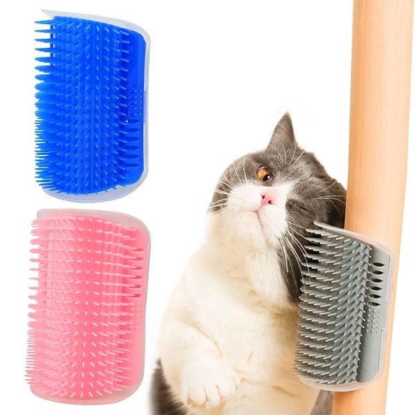 خرید ، قیمت و مشخصات برس دیواری گربه از پت شاپ لنداف هانا | Cat Wall Self Groomer Brush